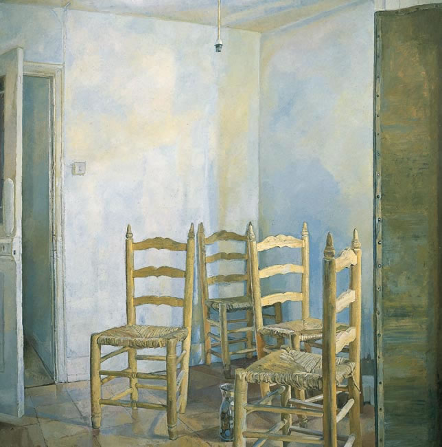 Four Spanish Chairs, 1984 (121.9 x 121.9 - 48 x 48 ins) - Sold